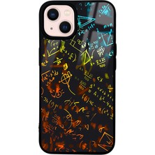 Spoyi iPhone 13 Matematik Tasarımlı Glossy Telefon Kılıfı
