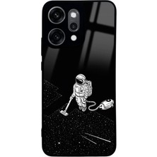 Spoyi Oppo Reno 14 Pro Astronot Tatiana Tasarımlı Glossy Telefon Kılıfı