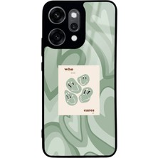 Spoyi Oppo Reno 14 Pro Who Cares Green Tasarımlı Glossy Telefon Kılıfı