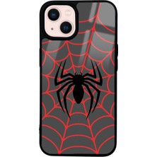 Spoyi iPhone 14 Spider Tasarımlı Glossy Telefon Kılıfı