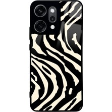 Spoyi Oppo Reno 14 Pro Zebra Tasarımlı Glossy Telefon Kılıfı