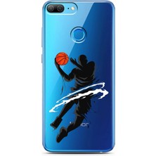 Spoyi Honor 9 Lite Basketbolcu Tasarımlı Süper Şeffaf Telefon Kılıfı