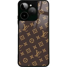Spoyi Gm Era 30 Kahverengi Lv Tasarımlı Glossy Telefon Kılıfı