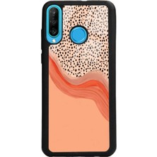Spoyi Huawei P20 Lite Nude Benekli Tasarımlı Glossy Telefon Kılıfı