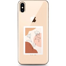Spoyi Iphone Xs Max Nude Gül Tasarımlı Süper Şeffaf Telefon Kılıfı