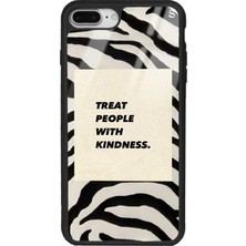 Spoyi Iphone 7 Plus - 8 Plus Zebra Motto Tasarımlı Silikon Telefon Kılıfı Darbe Koruması ile