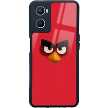 Spoyi Oppo A96 Red    Tasarımlı Glossy Telefon Kılıfı