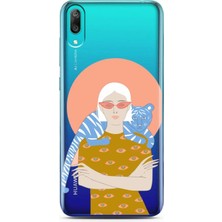 Spoyi Huawei Y7 Pro 2019 Nude And Leon Tasarımlı Süper Şeffaf Telefon Kılıfı
