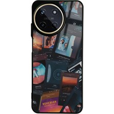 Spoyi Oppo Realme 11 Music Retro Tasarımlı Glossy Telefon Kılıfı
