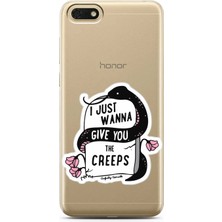 Spoyi Huawei Y5 2018 Mezar Taşı Tasarımlı Süper Şeffaf Telefon Kılıfı