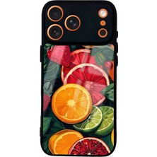 Spoyi iPhone 17 Pro Max Citrus Pop Art Tasarımlı Glossy Telefon Kılıfı