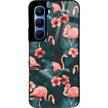 Spoyi Infinix Hot 60 Flamingo Leaf Tasarımlı Glossy Telefon Kılıfı