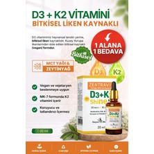 İlaçsız Market Zentravit Shine Vegan Vitamin D3 + K2 (Liken Kaynaklı) 20 ml
