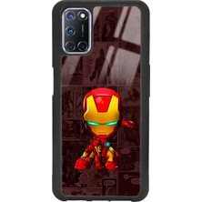 Spoyi Oppo A72 Iron Man Tasarımlı Glossy Telefon Kılıfı