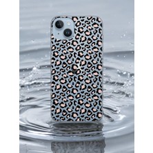 Spoyi iPhone 15 Leopar Tasarımlı Şeffaf Telefon Kılıfı