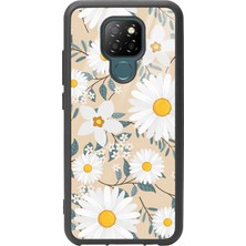 Spoyi General Mobile Gm 20 Büyük Papatya Tasarımlı Glossy Telefon Kılıfı