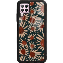 Spoyi Huawei P40 Lite Retro Daisy Tasarımlı Glossy Telefon Kılıfı