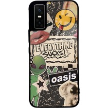 Spoyi Infinix Gt 30 Pro Retro Sticker Tasarımlı Glossy Telefon Kılıfı