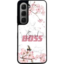 Spoyi Infinix Hot 60I Sakura Girl Boss Tasarımlı Glossy Telefon Kılıfı