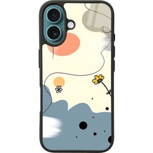 Spoyi iPhone 16 Nude Papatya Tasarımlı Glossy Telefon Kılıfı