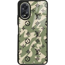 Spoyi Oppo A38 Green Dalga Tasarımlı Glossy Telefon Kılıfı