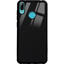 Spoyi Huawei Y7 (2019) Carbon Tasarımlı Glossy Telefon Kılıfı