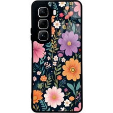 Spoyi Infinix Hot 50 Çiçekler Tasarımlı Glossy Telefon Kılıfı