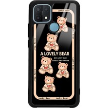 Spoyi Oppo A15S Lucky Bear Tasarımlı Glossy Telefon Kılıfı
