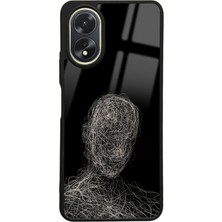 Spoyi Oppo A38 Draw Silüet Tasarımlı Glossy Telefon Kılıfı