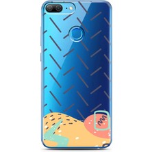 Spoyi Honor 9 Lite Soft Brush Tasarımlı Süper Şeffaf Telefon Kılıfı
