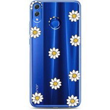 Spoyi Honor 8x Daisy Rare Tasarımlı Süper Şeffaf Telefon Kılıfı
