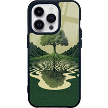 Spoyi iPhone 14 Pro The Zen Oak Tasarımlı Glossy Telefon Kılıfı