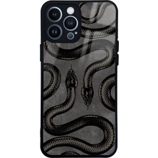 Spoyi iPhone 13 Pro Max Snake Tasarımlı Glossy Telefon Kılıfı