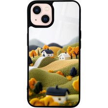 Spoyi iPhone 14 Woolen Horizon Tasarımlı Glossy Telefon Kılıfı