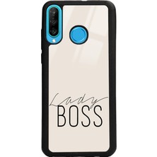 Spoyi Huawei P30 Lite Lady Boss Tasarımlı Glossy Telefon Kılıfı