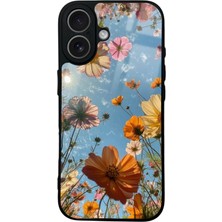 Spoyi iPhone 17 Floral Nebula Tasarımlı Glossy Telefon Kılıfı