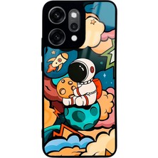 Spoyi Oppo Reno 14 Pro Baby Astronaut Tasarımlı Glossy Telefon Kılıfı