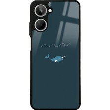 Spoyi Oppo Realme 10 Doodle Fish Tasarımlı Glossy Telefon Kılıfı