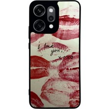 Spoyi Oppo Reno 14 Pro I Love You Tasarımlı Glossy Telefon Kılıfı
