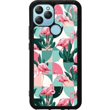 Spoyi Gm 21 Retro Flamingo Duvar Kağıdı Tasarımlı Glossy Telefon Kılıfı