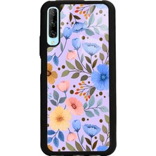 Spoyi Huawei P Smart Pro Çiçek Bahçesi Tasarımlı Glossy Telefon Kılıfı