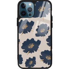 Spoyi iPhone 11 Pro Blue Flowers Tasarımlı Glossy Telefon Kılıfı