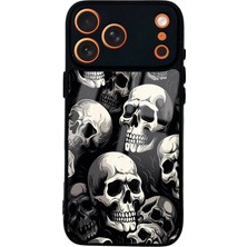 Spoyi iPhone 17 Pro Max Kuru Kafa Tasarımlı Glossy Telefon Kılıfı
