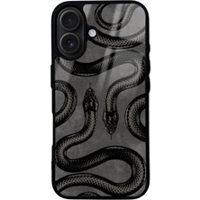 Spoyi iPhone 16 Snake Tasarımlı Glossy Telefon Kılıfı