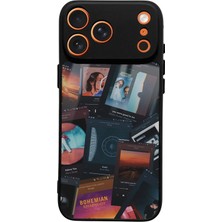Spoyi iPhone 17 Pro Max Music Retro Tasarımlı Glossy Telefon Kılıfı