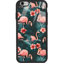 Spoyi Iphone 6 - 6s Flamingo Leaf Tasarımlı Glossy Telefon Kılıfı