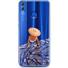 Spoyi Honor 8x Skirt Tasarımlı Süper Şeffaf Telefon Kılıfı