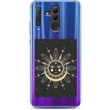 Spoyi Honor 20 Lite Sun Moon Tasarımlı Süper Şeffaf Telefon Kılıfı