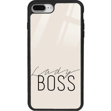 Spoyi iPhone 7 Plus - 8 Plus Lady Boss Tasarımlı Glossy Telefon Kılıfı