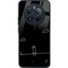 Spoyi Oppo Realme 12 Pro Plus Doodle Casper Tasarımlı Glossy Telefon Kılıfı